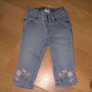 Gymboree | Blue Kids Jeans with Floral Accents